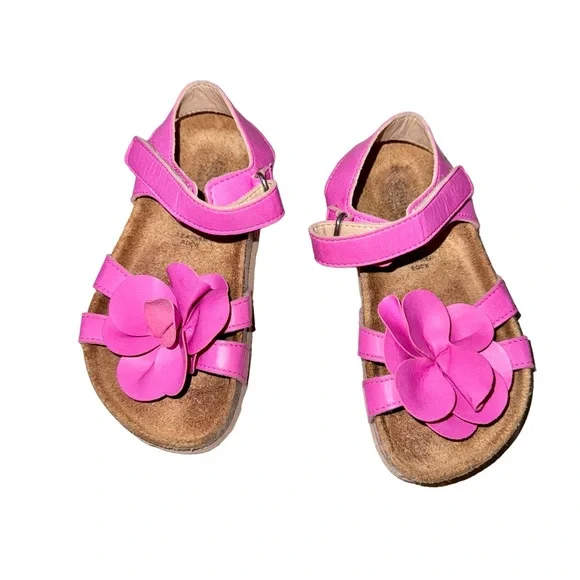 GIULIA PALAI PINK flower sandals toddler Girl’s shoes size 9 9.5 euro 26 - Picture 4 of 12